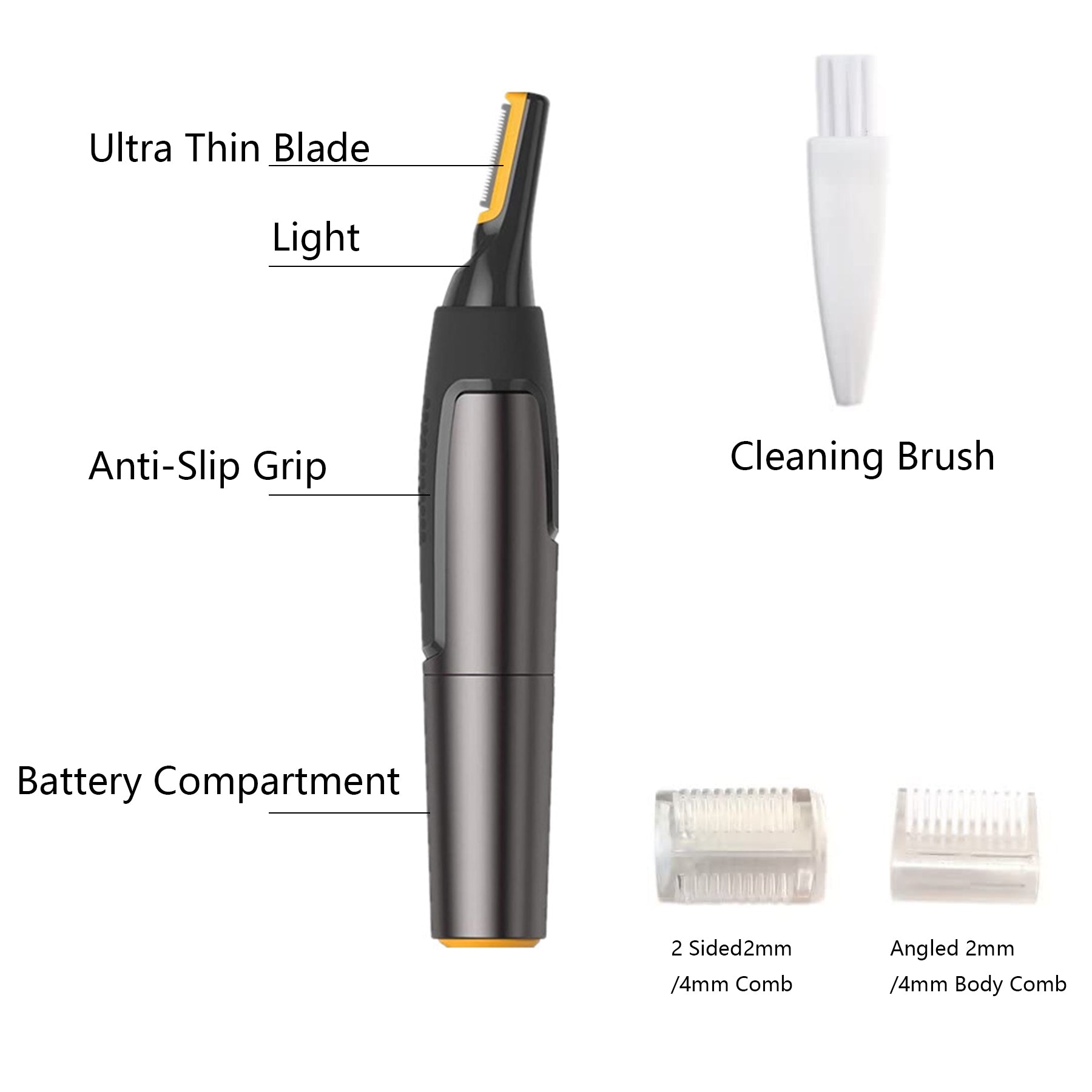 Portable Multifunctional Electric Nose Hair Trimmer With Led