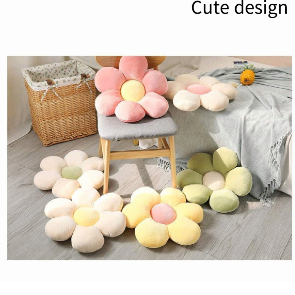 Sunflower Floor Cushion Memory Foam Washable Seat Pad