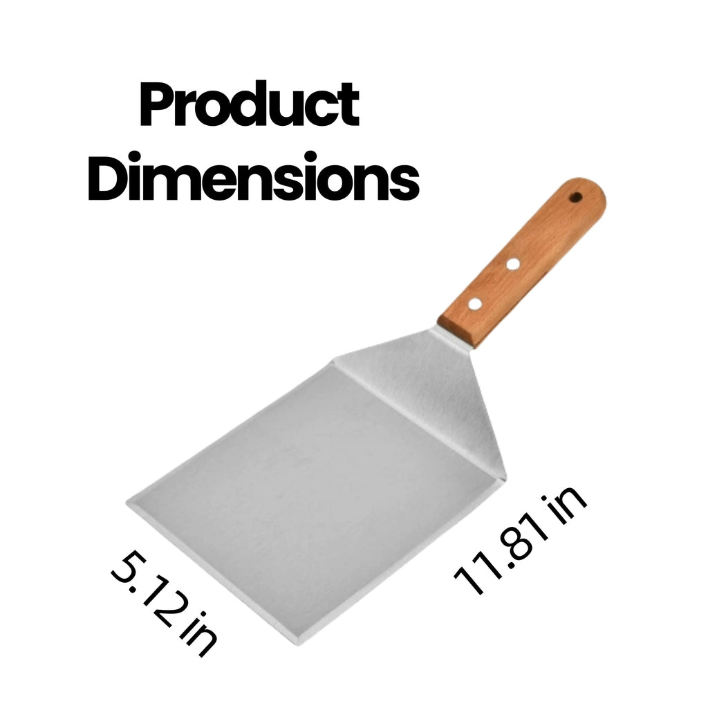 Stainless Steel Three - Sided Kitchen Spatula