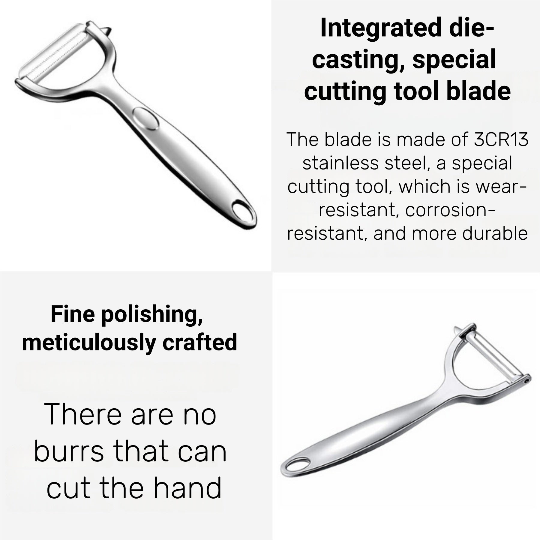 Multi-Functional Stainless Steel Peeler