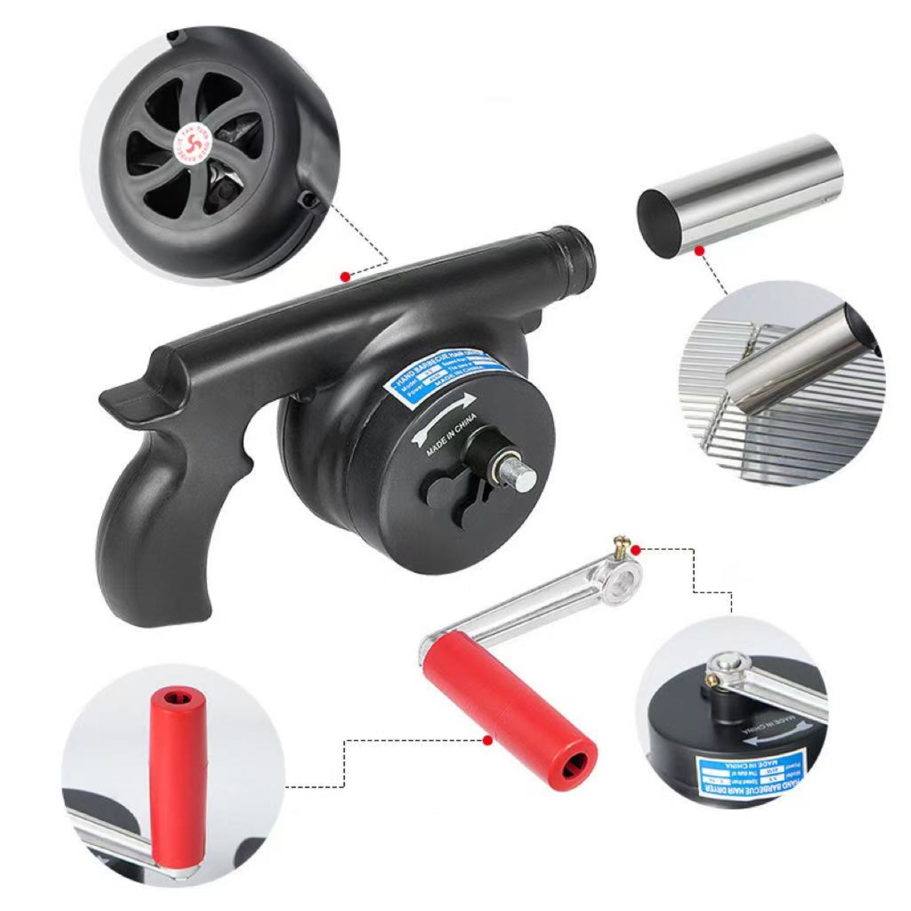 Manual Wind-Powered Blower With High Wind Force
