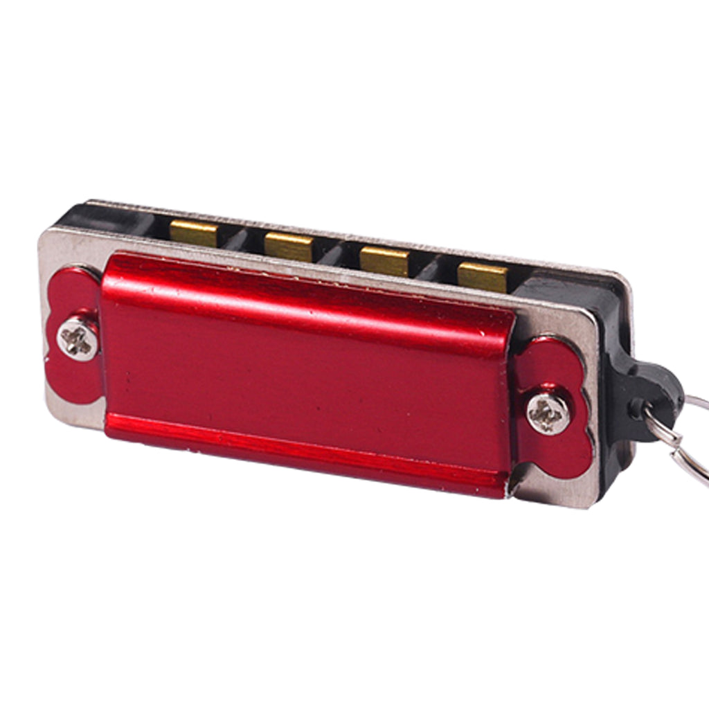 Mini Metal 4 Holes Harmonica Necklace