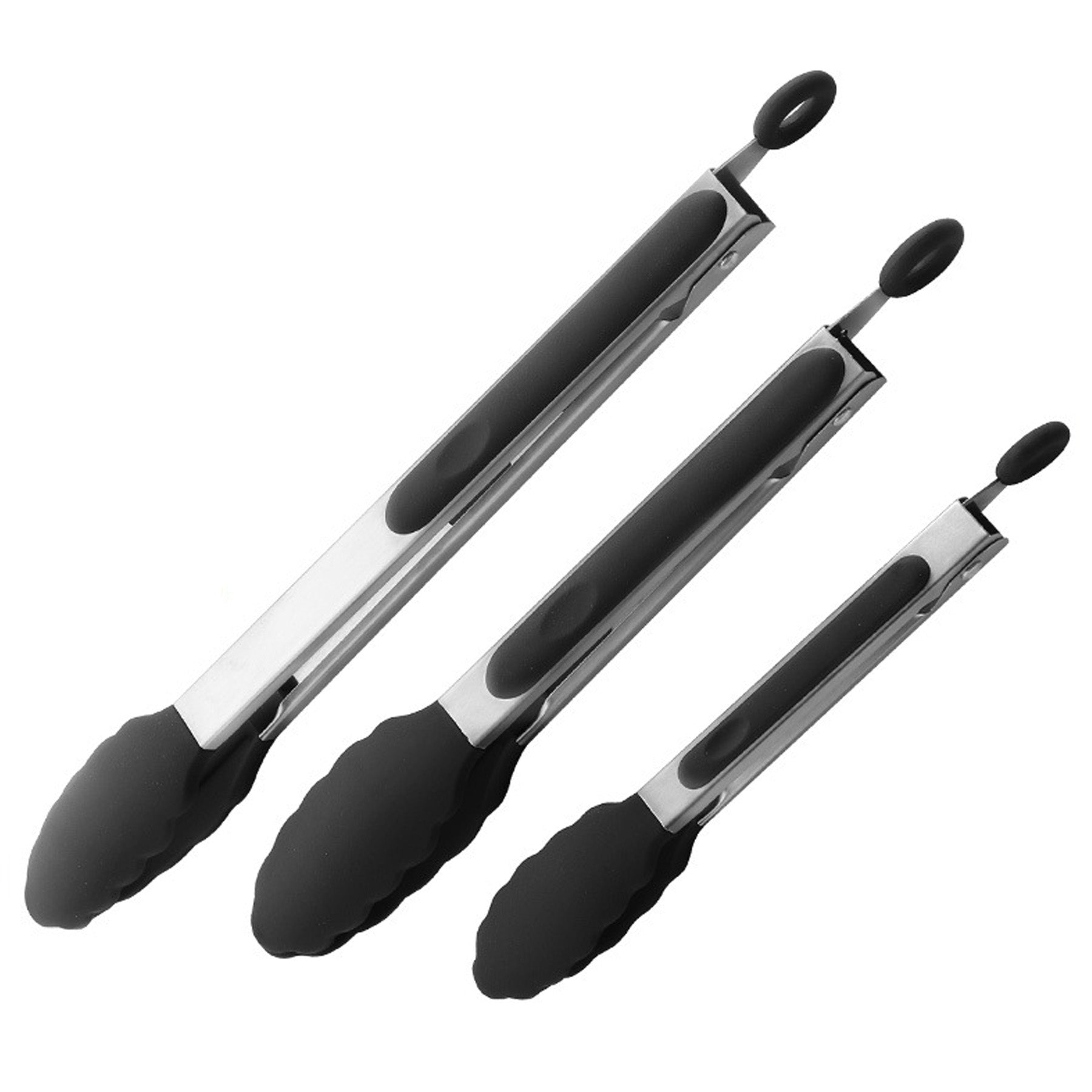 Silicone Hand Food Tongs Set