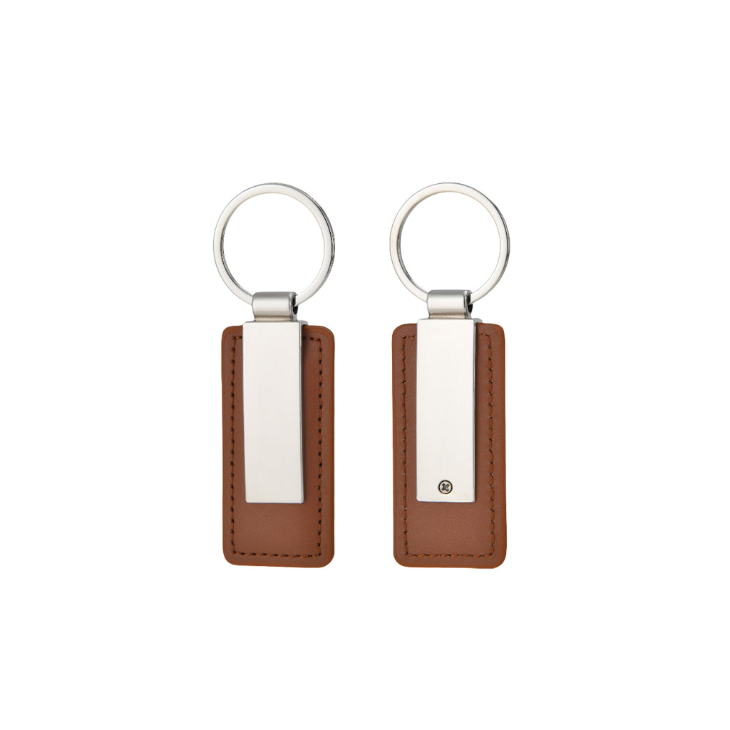 Leather Metal Keychain