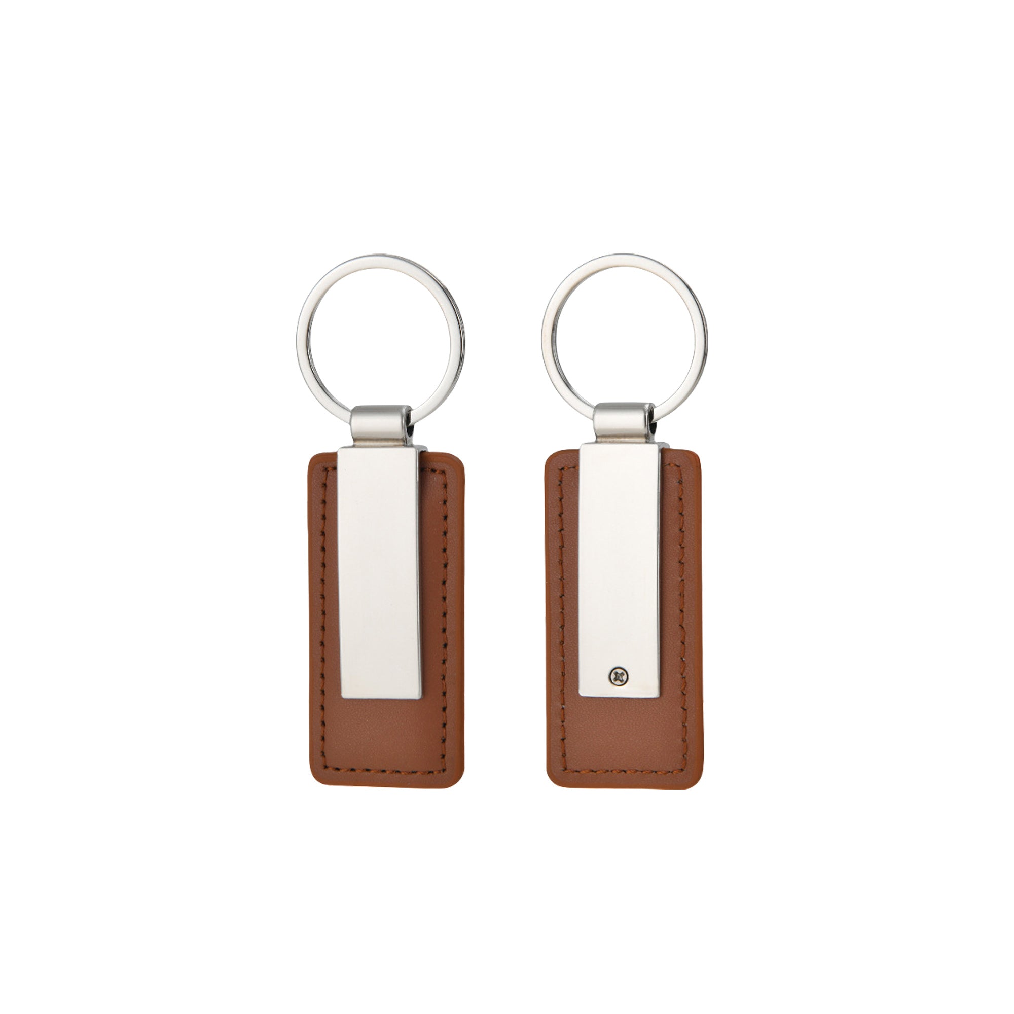 Leather Metal Keychain