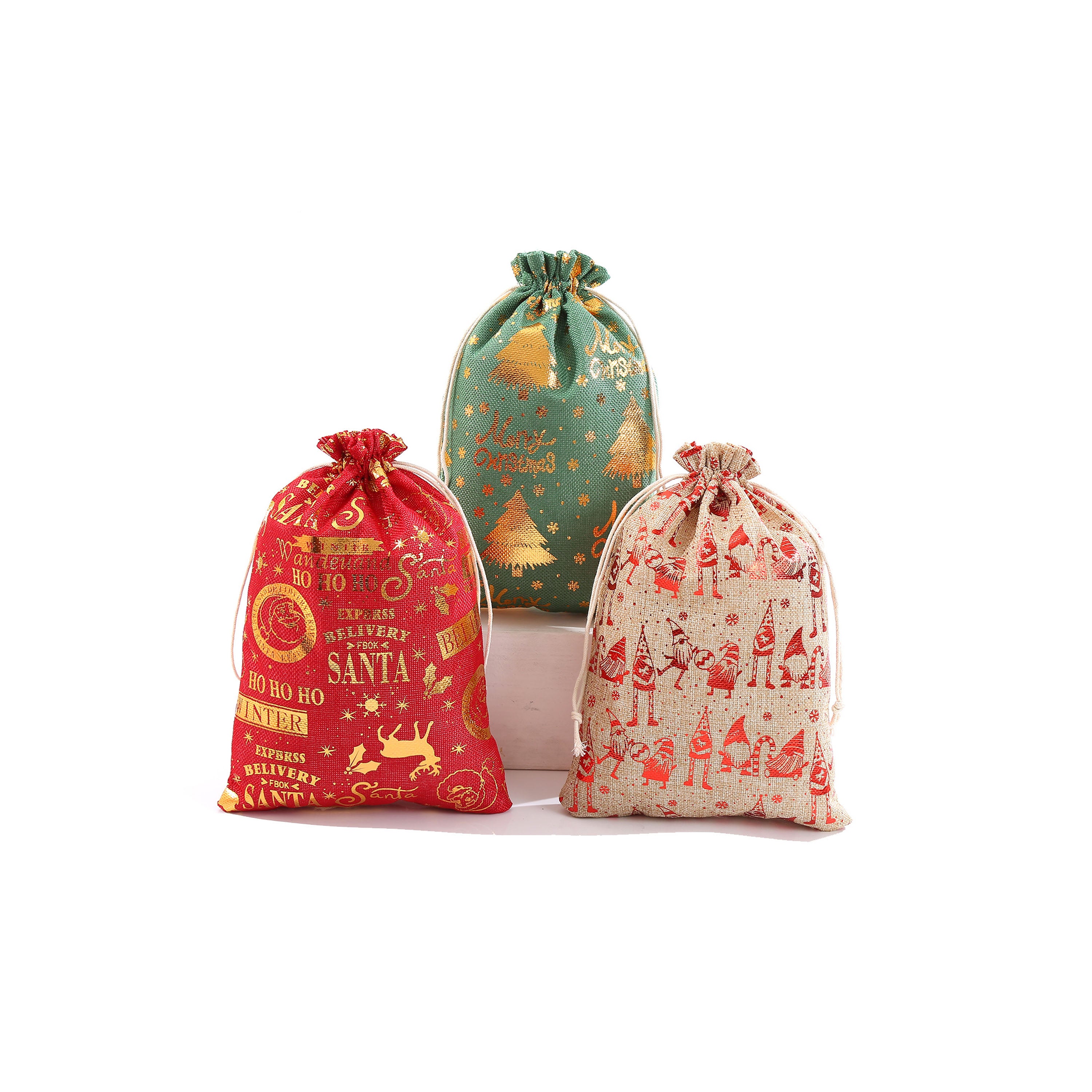 Drawstring Christmas Bags