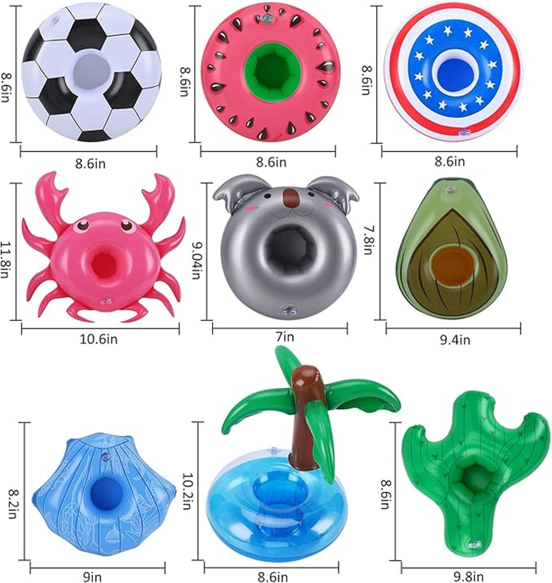 Inflatable All Kinds Of Floating Cup Holders Water Trays