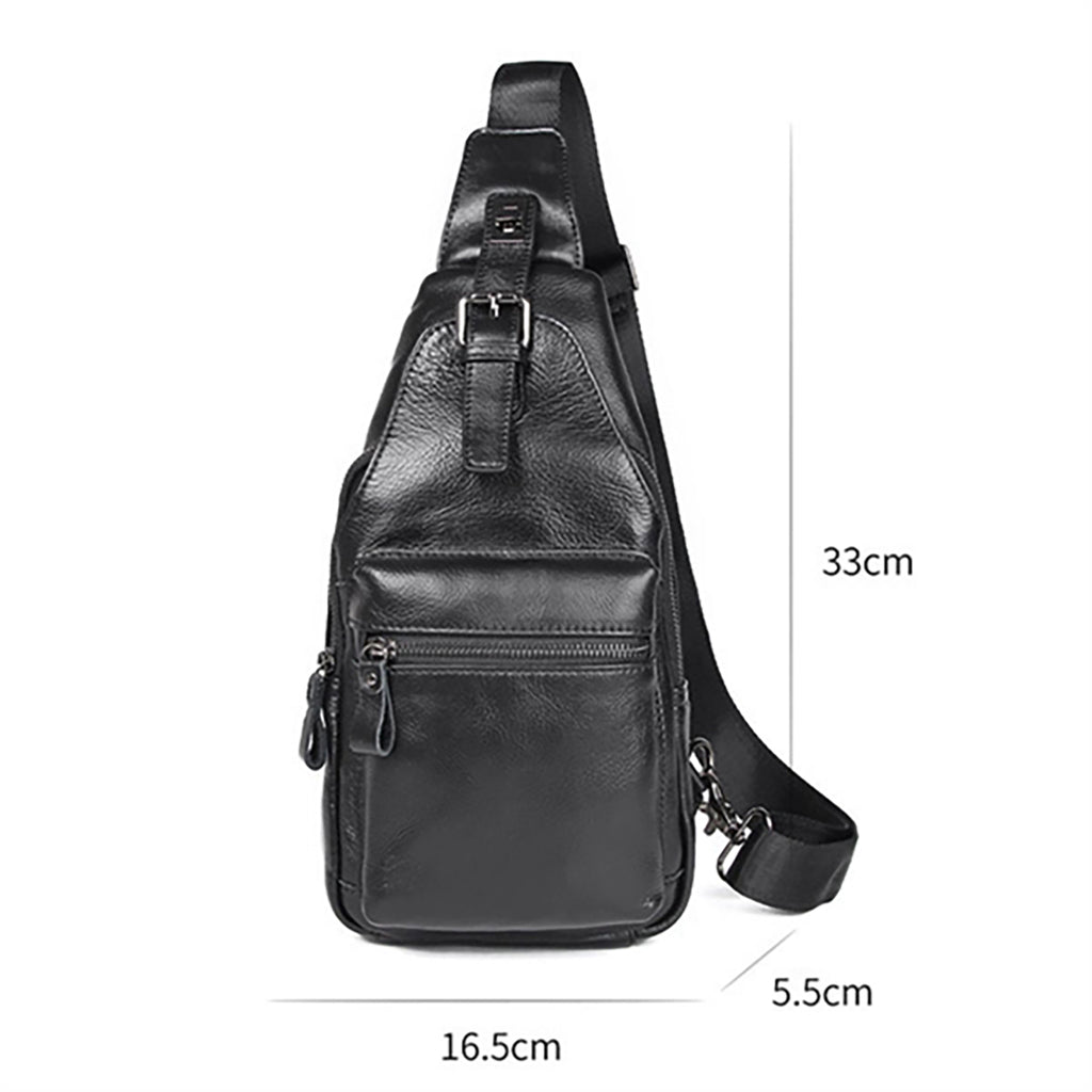 Vintage Leather Cross Body Chest Bag