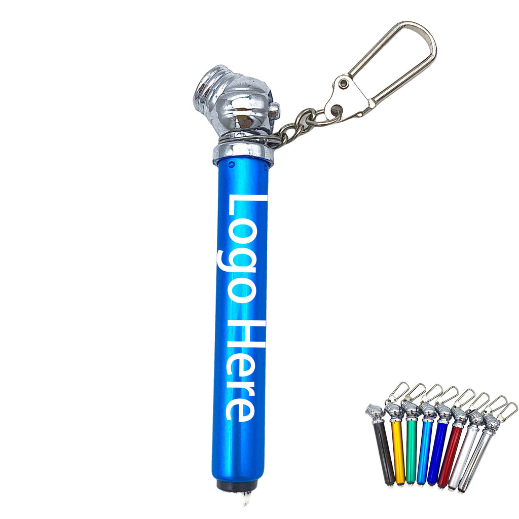 Metal Tire Pressure Gauge Pen With Keychain