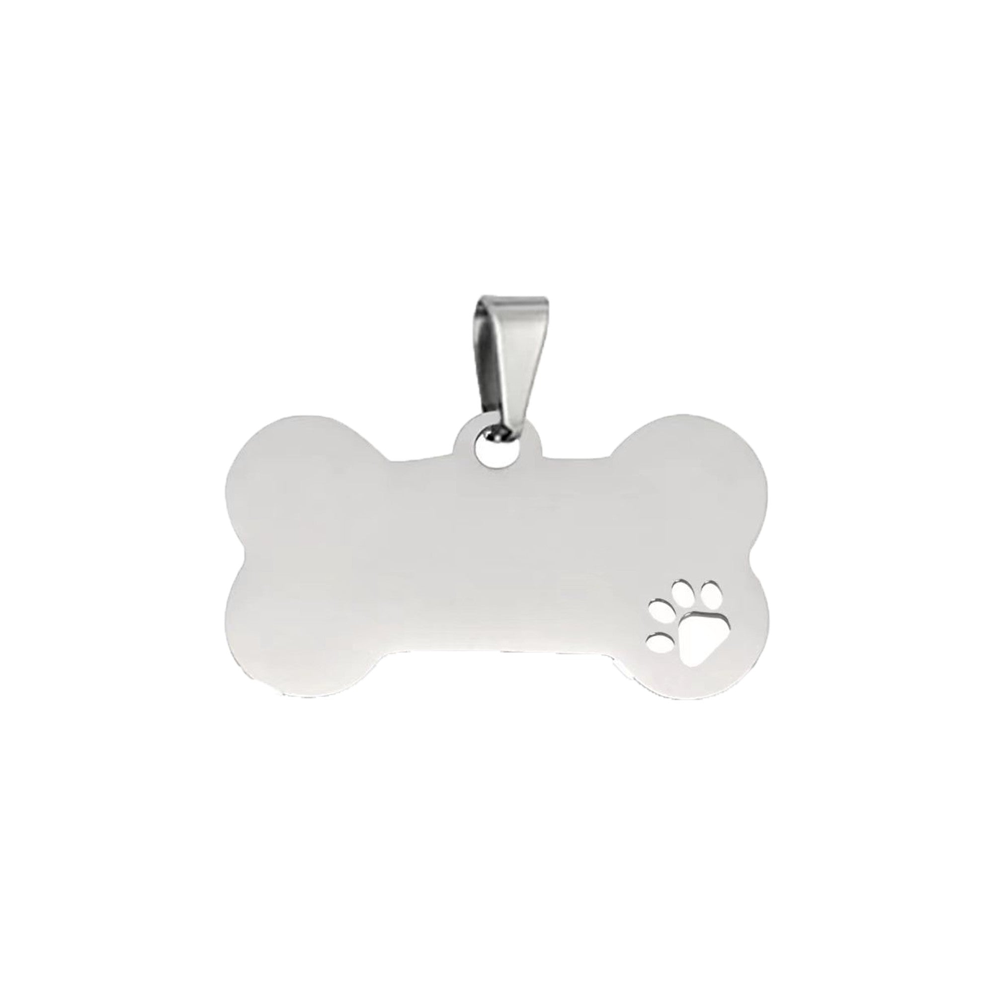 PawBone Hollow Stainless Pet Tag