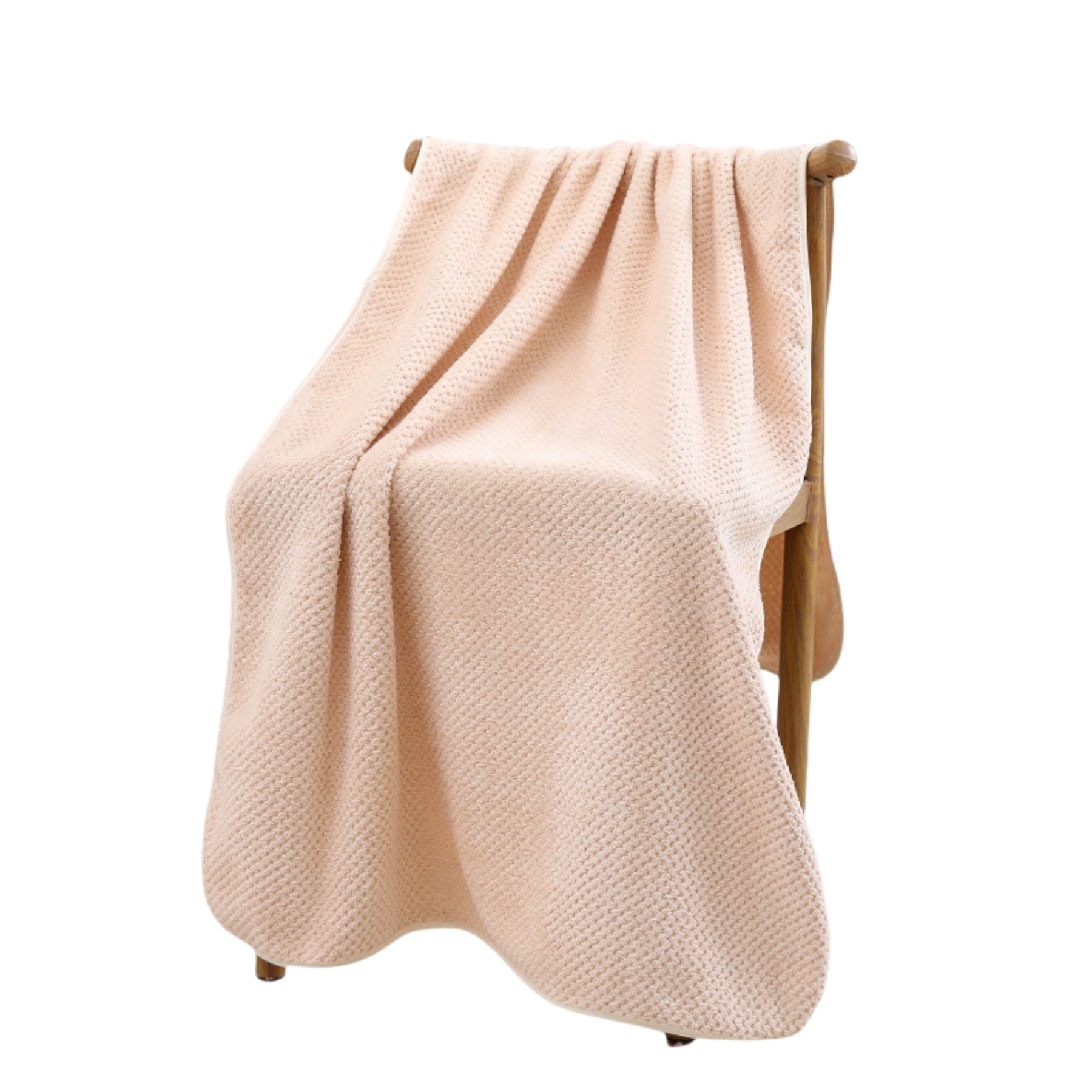 Coral Velvet Bath Towel