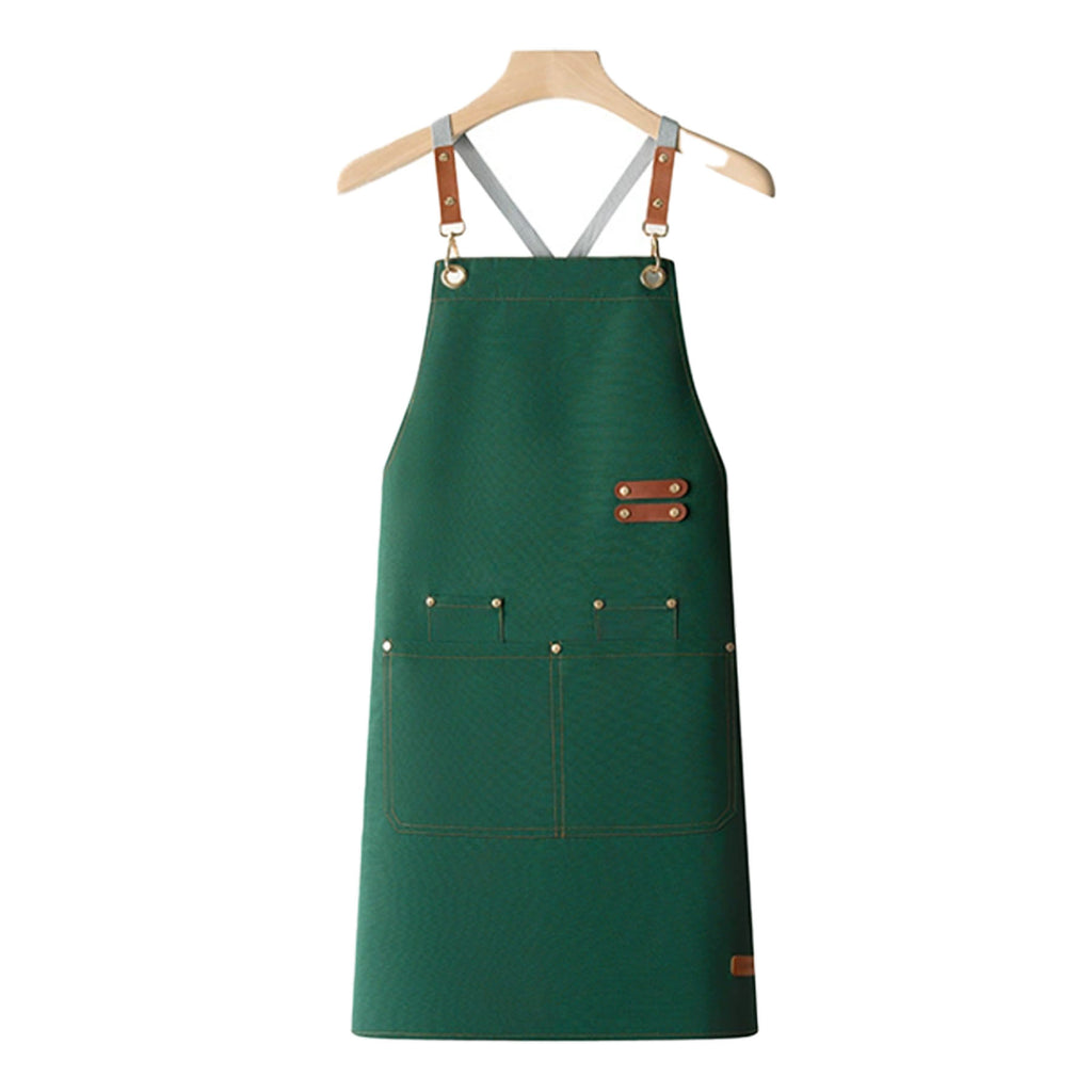 Custom Canvas Kitchen Apron W/ 2 Front Pockets, Antifouling