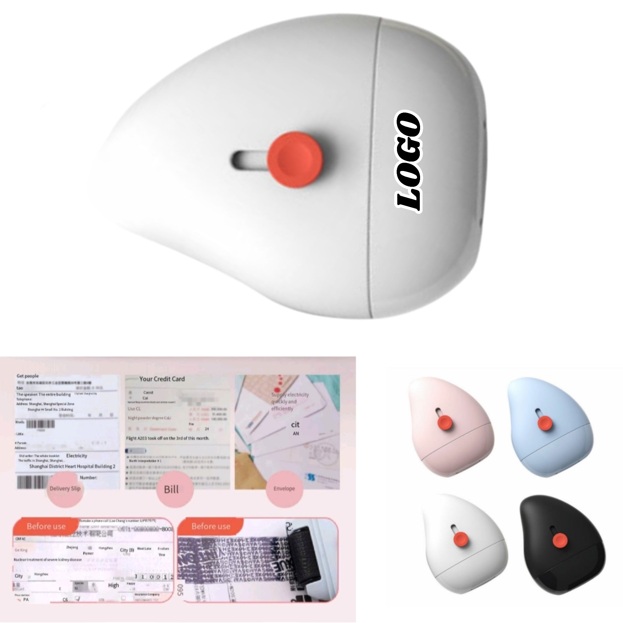 Privacy Roller Shredder ID Mail Security Cutter Portable