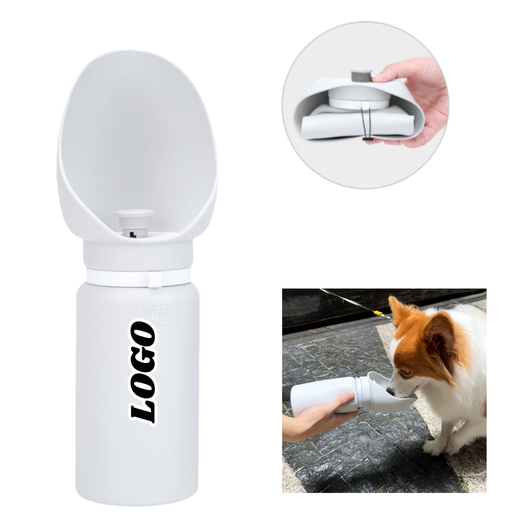 Portable Silicone Dog Water Bottle With Built - In Bowl For Daily Walks