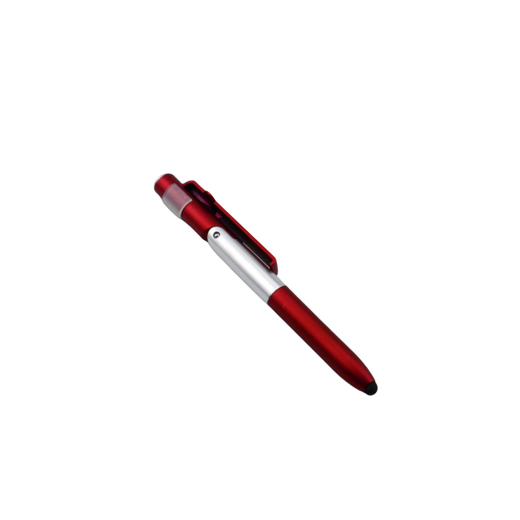 4-In-1 Abs Multifunctional Ballpoint Pen W/Led Light & Stylus & Phone Holder Stand