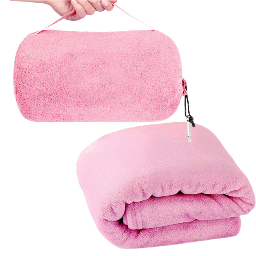 2-in-1 Flannel Travel Blanket