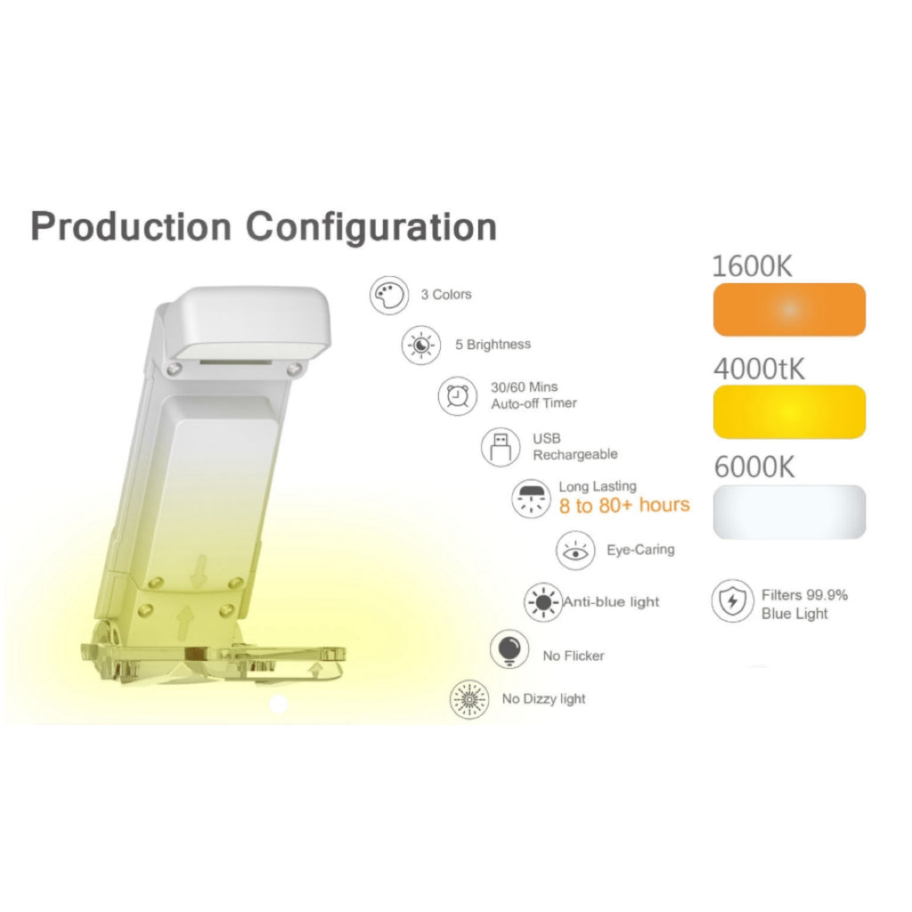 USB Rechargeable Portable Bookmark Light