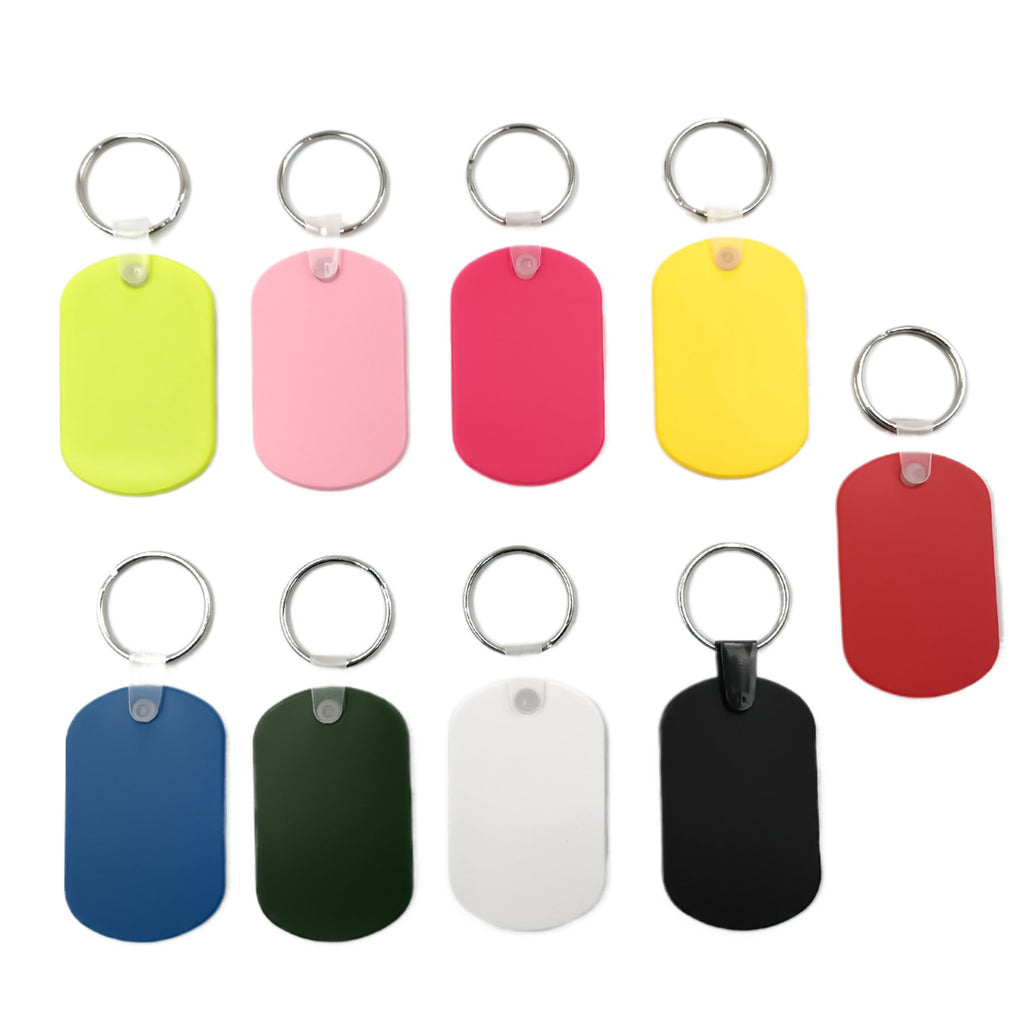 PVC Soft Material Pet Key Tag With Ring