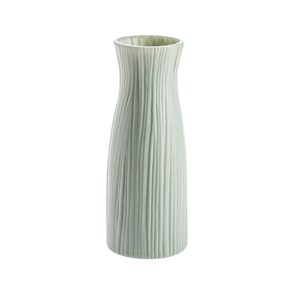 Scandinavian Ceramic Look Plastic Vase Moody Tones Decor