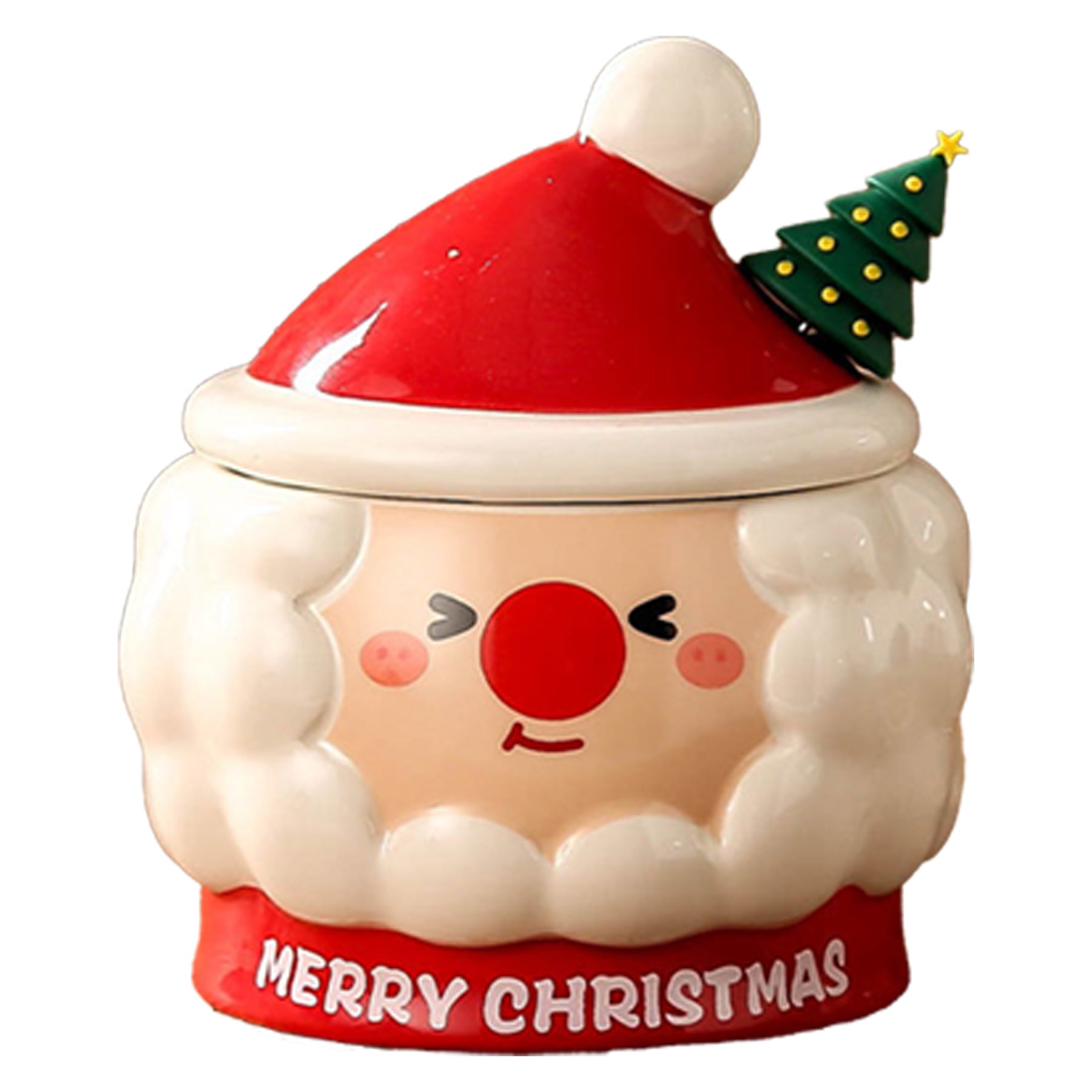 Santa Claus Shape Christmas Coffee Ceramic Mug