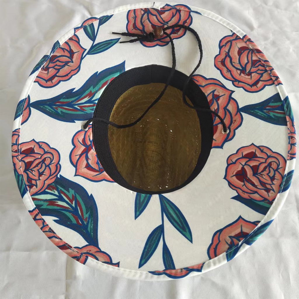 Customizable Bottom Cloth Printing Summer Straw Hat