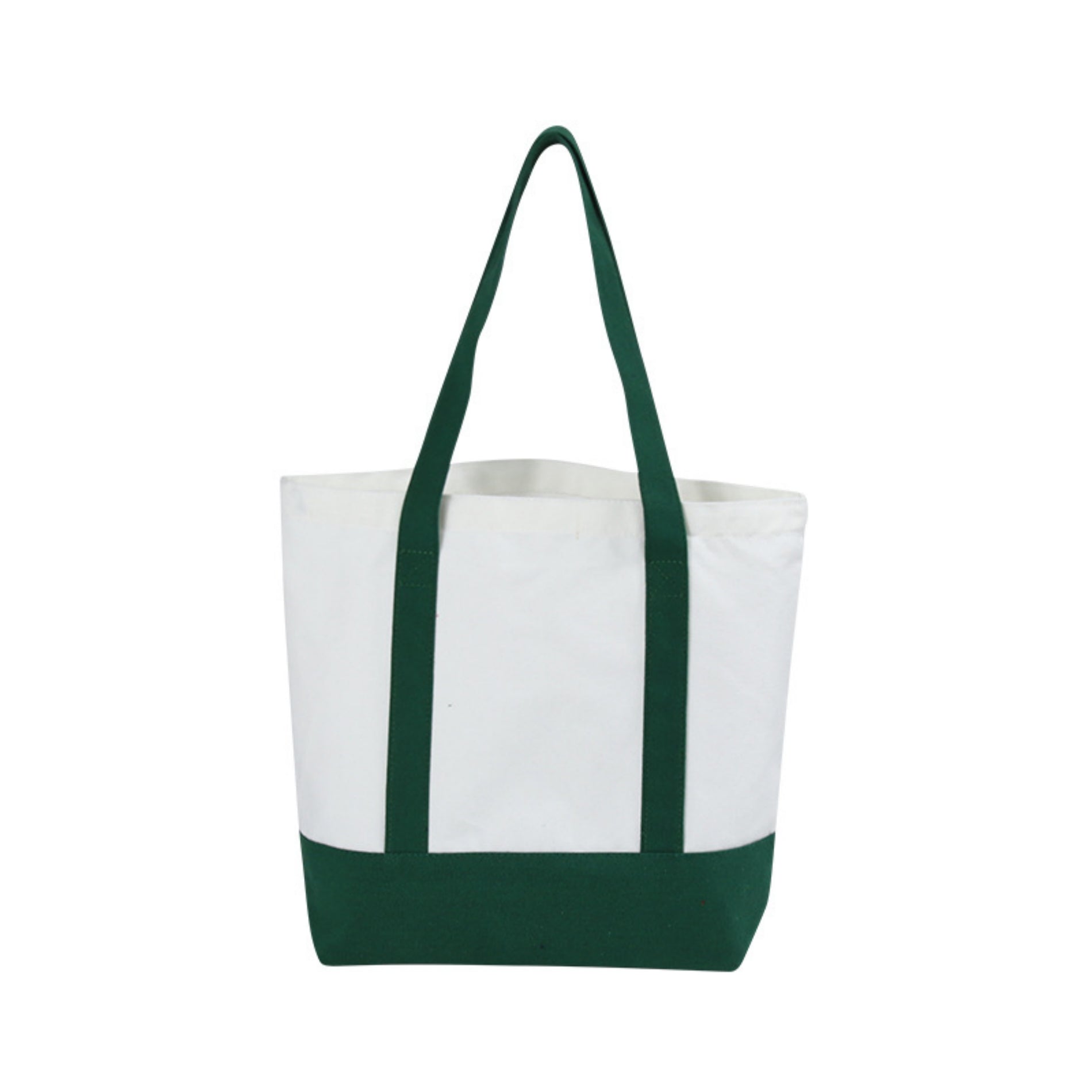 12Oz Fashion Two Tone Cotton Canvas Tote Bag