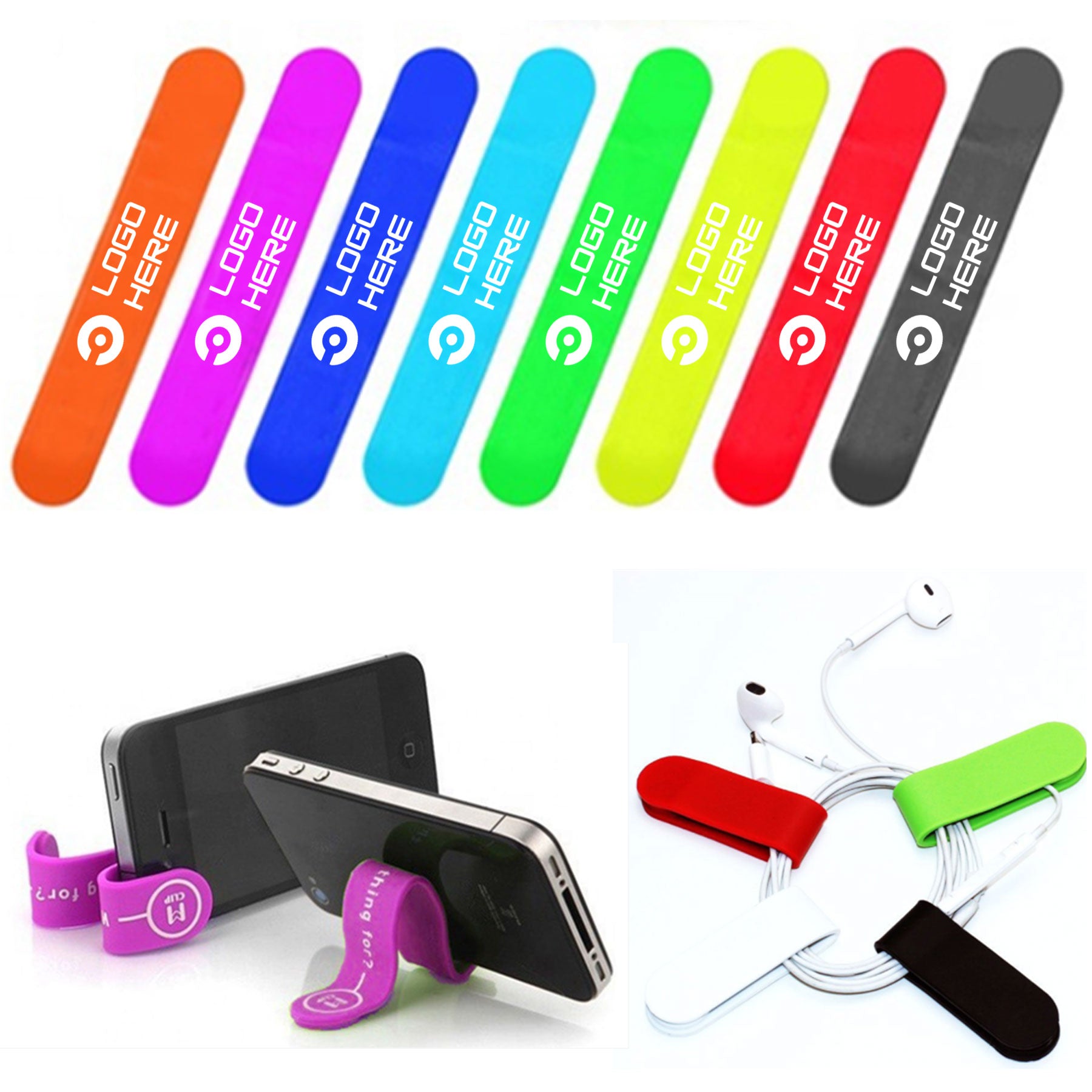 Magnetic Silicone Cable Clip Magnet Band