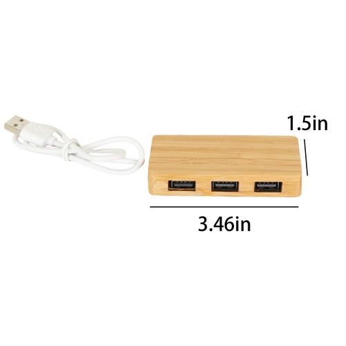 Bamboo USB 3.0 Splitter Hub