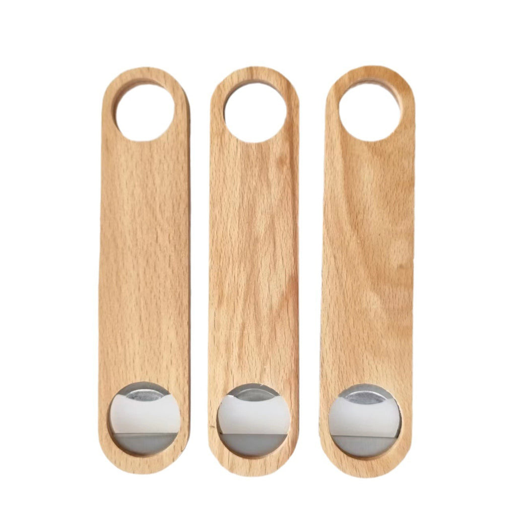 Stainless Steel Wooden Long Bottle Opener