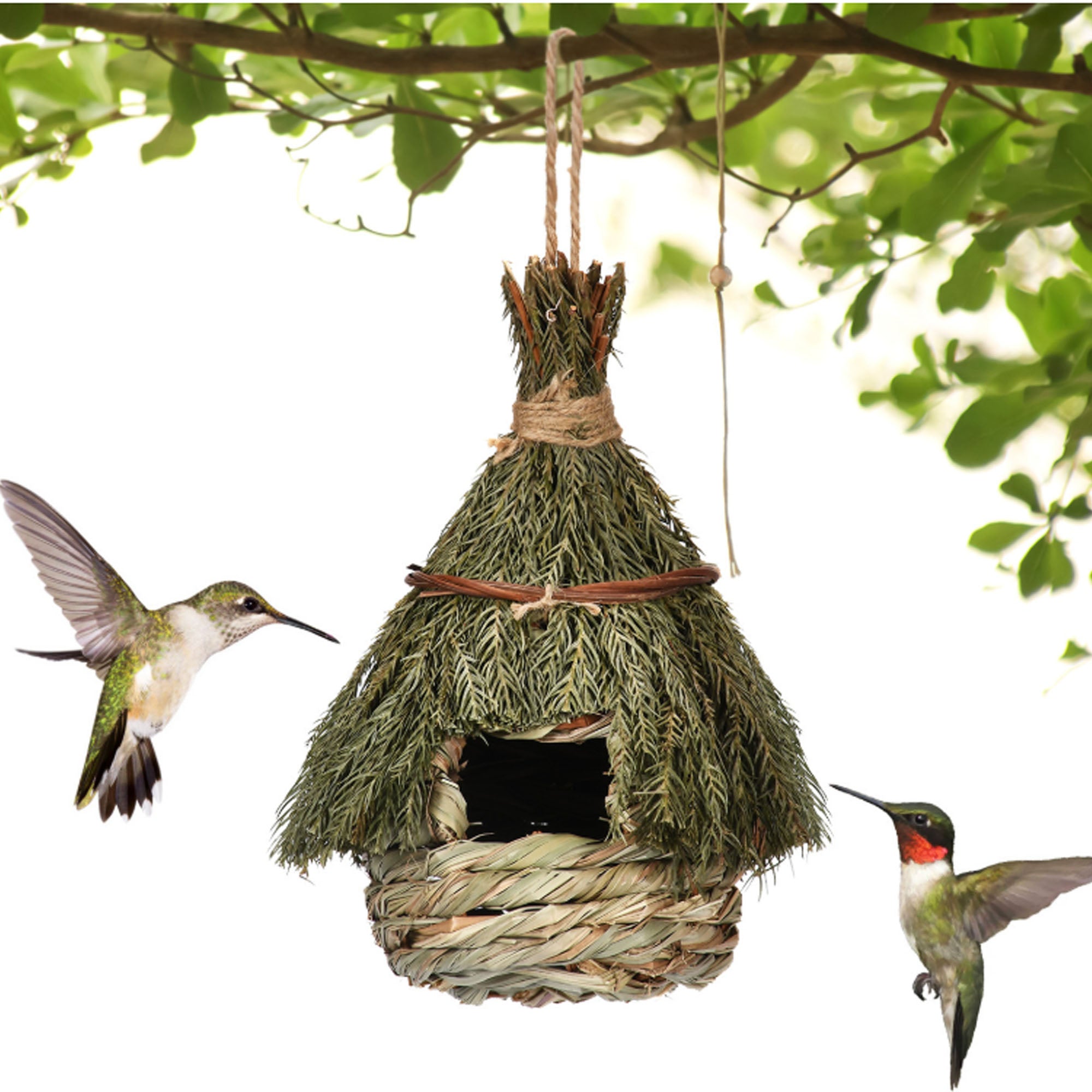 Environmentally Friendly Hand-woven Grass Bird House