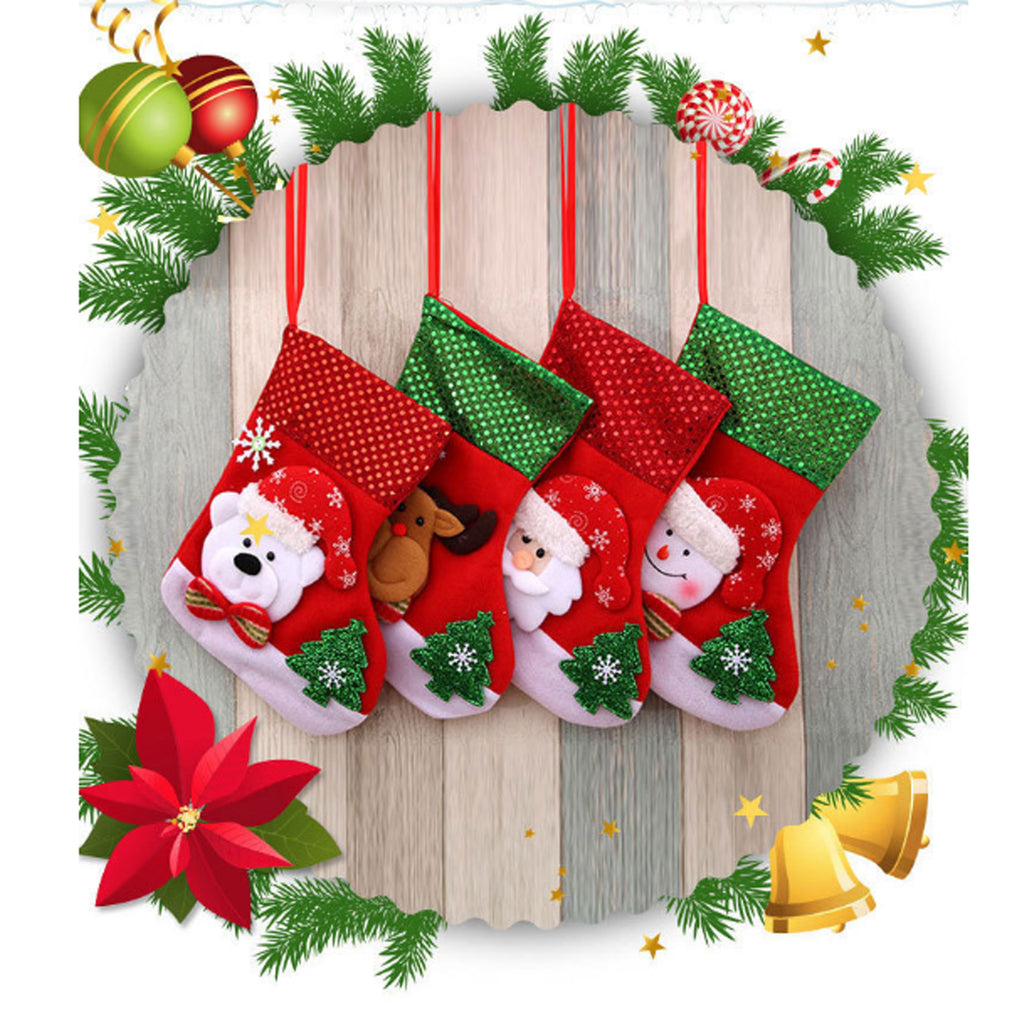 Christmas Sock Pendant Hanging Ornament Bag