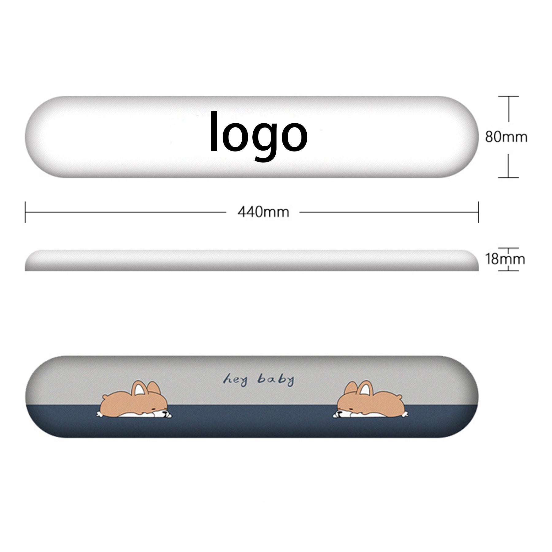 Silicone Wrist Keyboard Pad