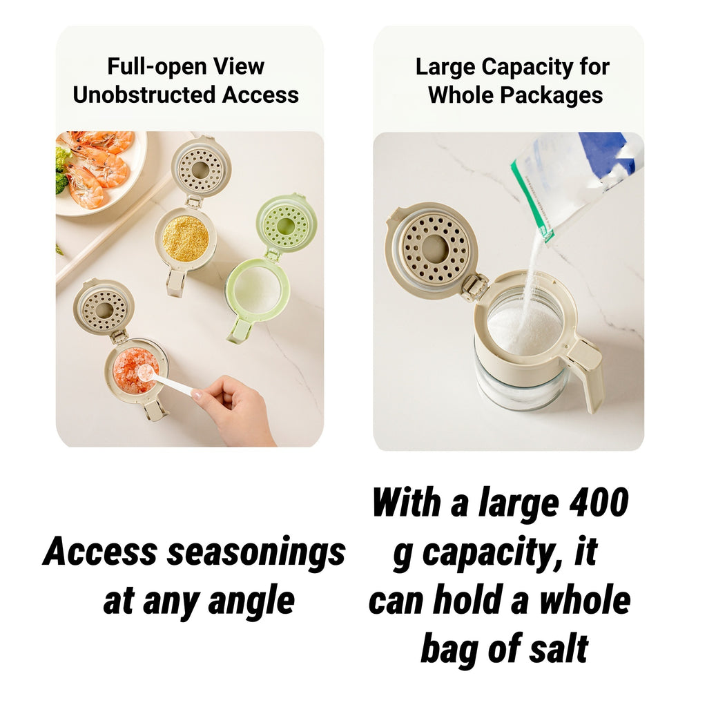 Glass Moisture - proof Seasoning Jars