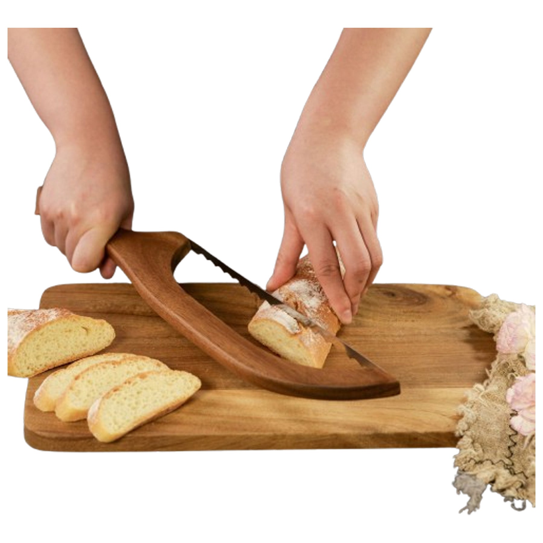 Wooden Hand Saw-Style Bread Knife