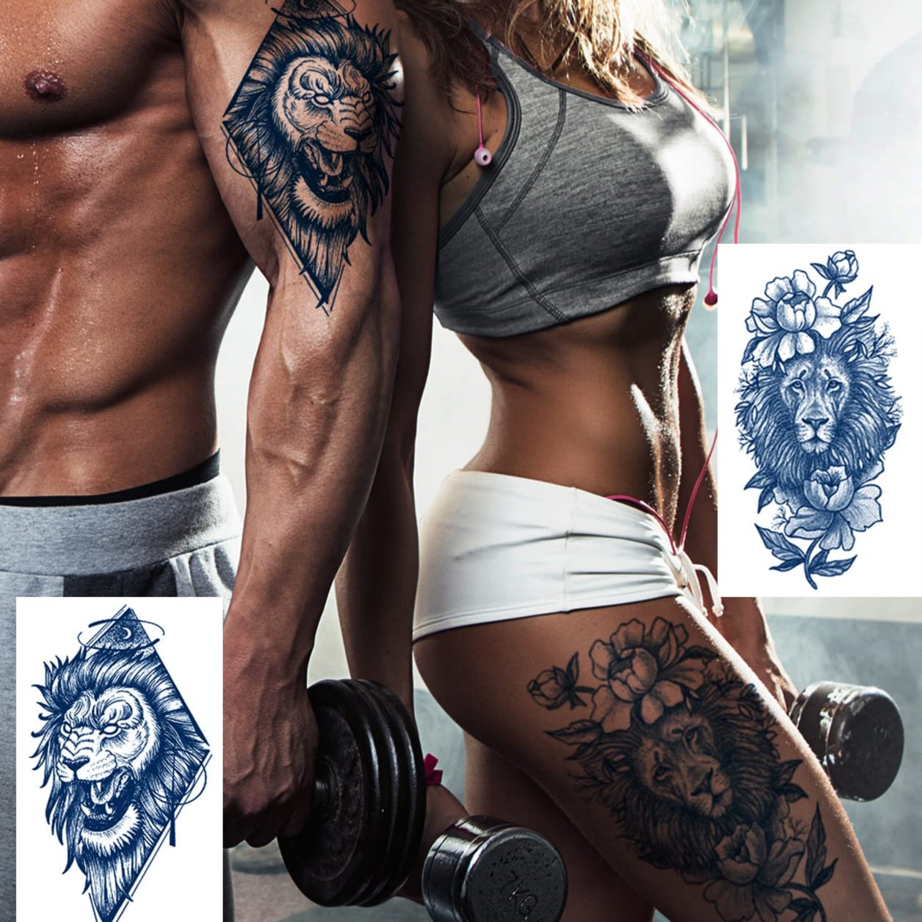 Semi-Permanent Herbal Waterproof Custom Tattoo Stickers