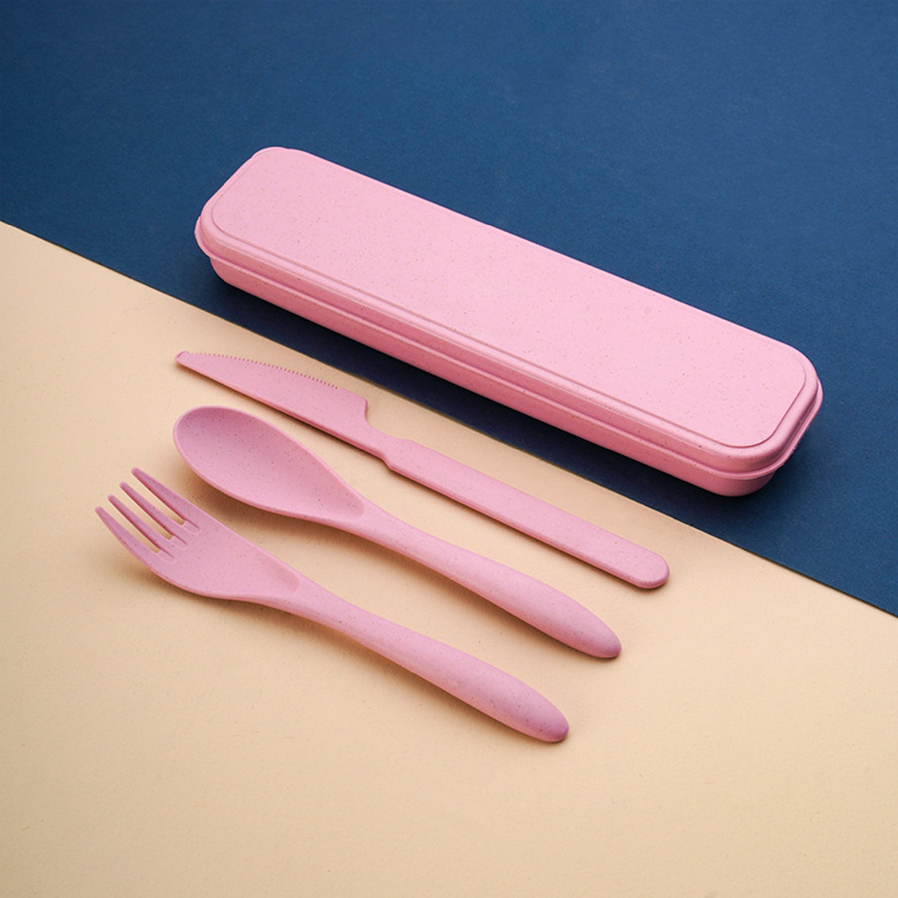 Degradable Thickened Plastic Travel Portable Tableware Set