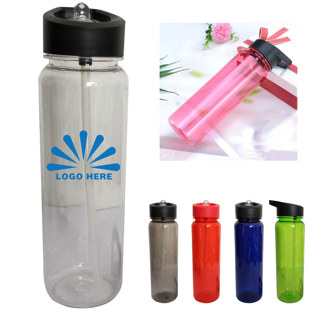 Portable Outdoor Sports Plastic Straw Cup