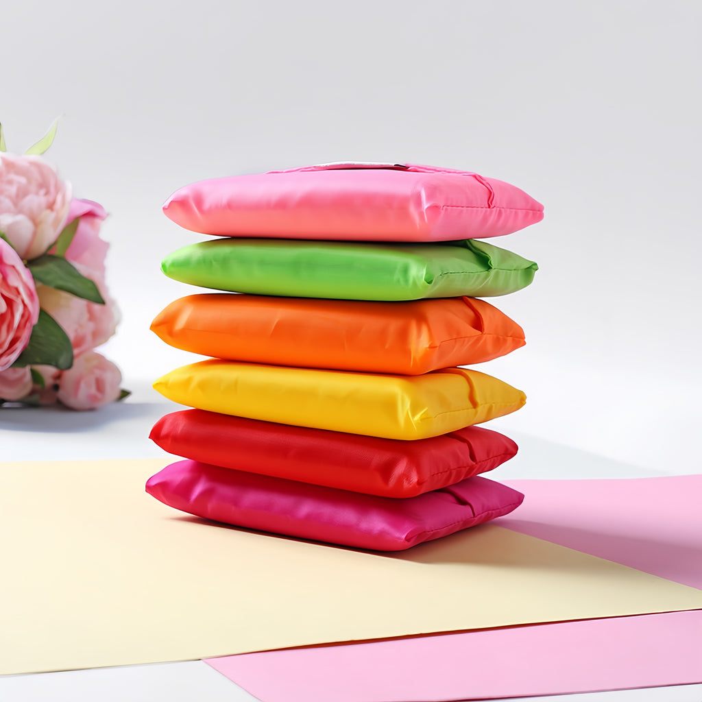 Foldable Shopping Tote Bag With Small Pocket