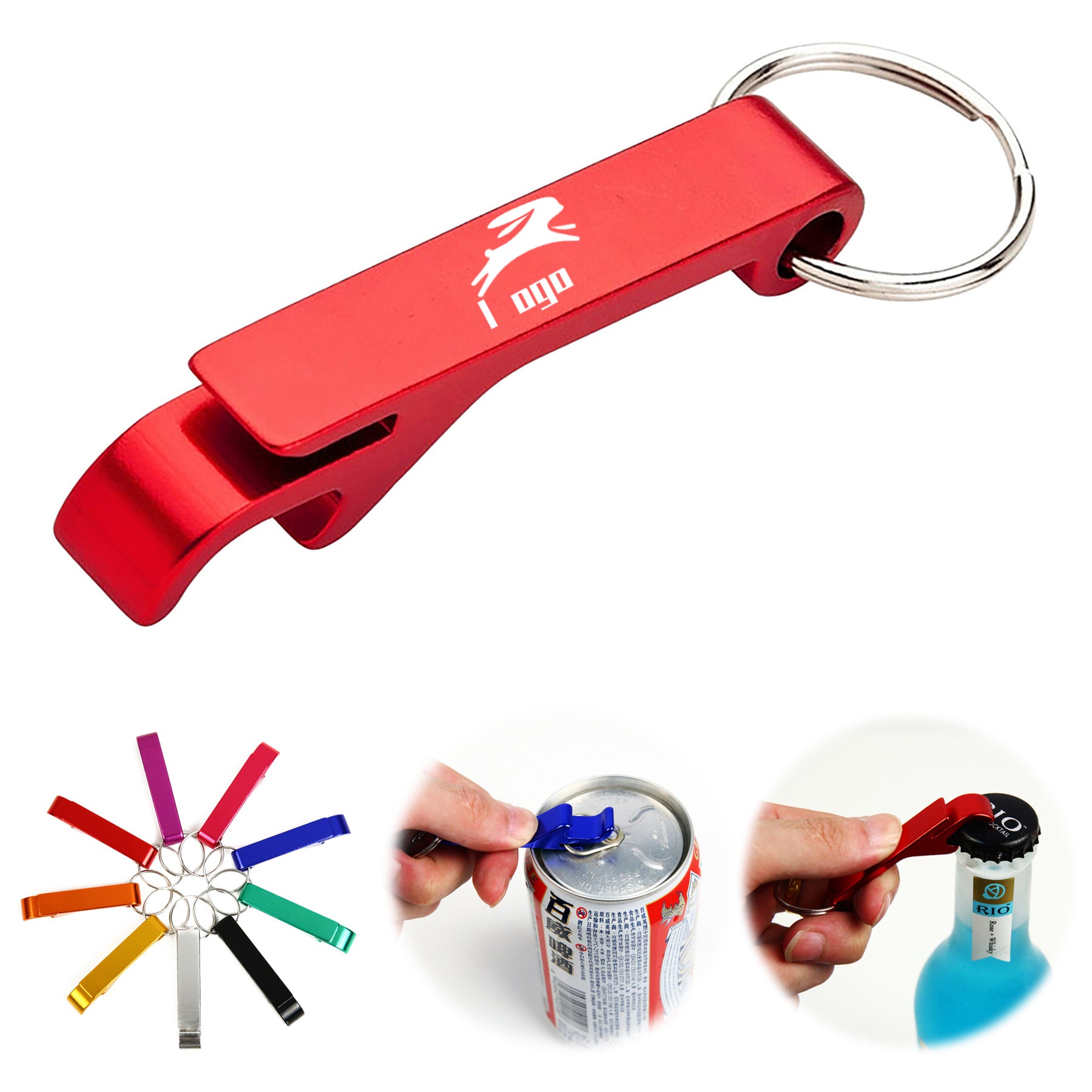 Metal Keychain Beverage Bottle Opener