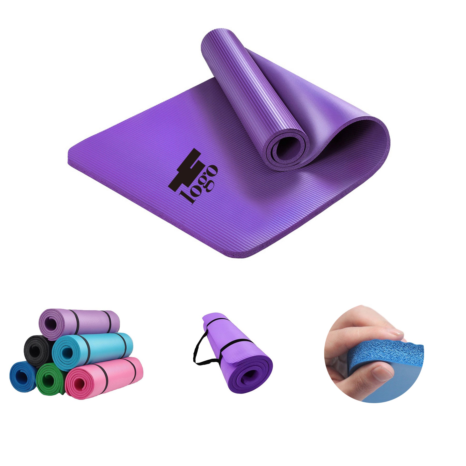 Rubber Non Slip Sports Fitness Yoga Mat