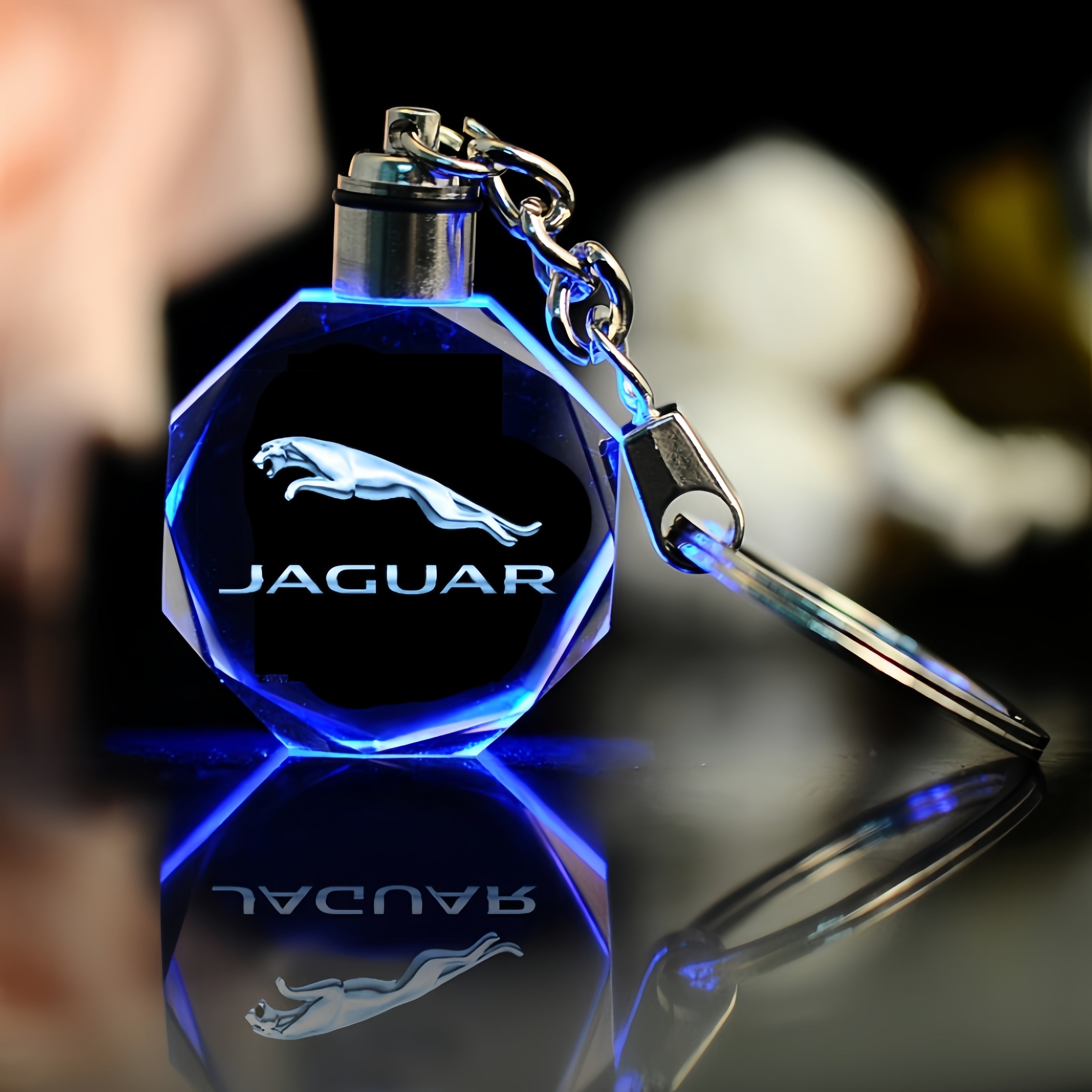 Light Up Crystal Keychain