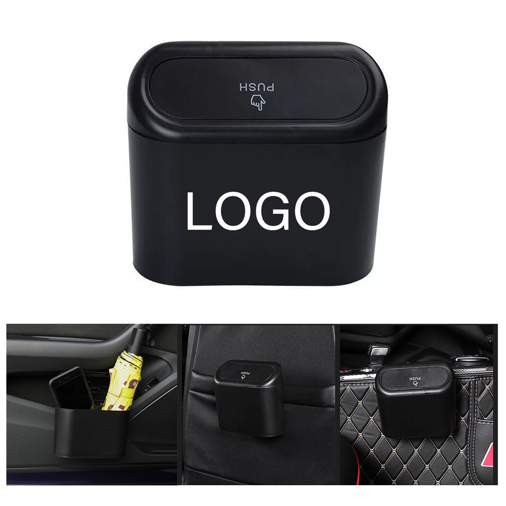 Car Push-On Trash Can With Lid