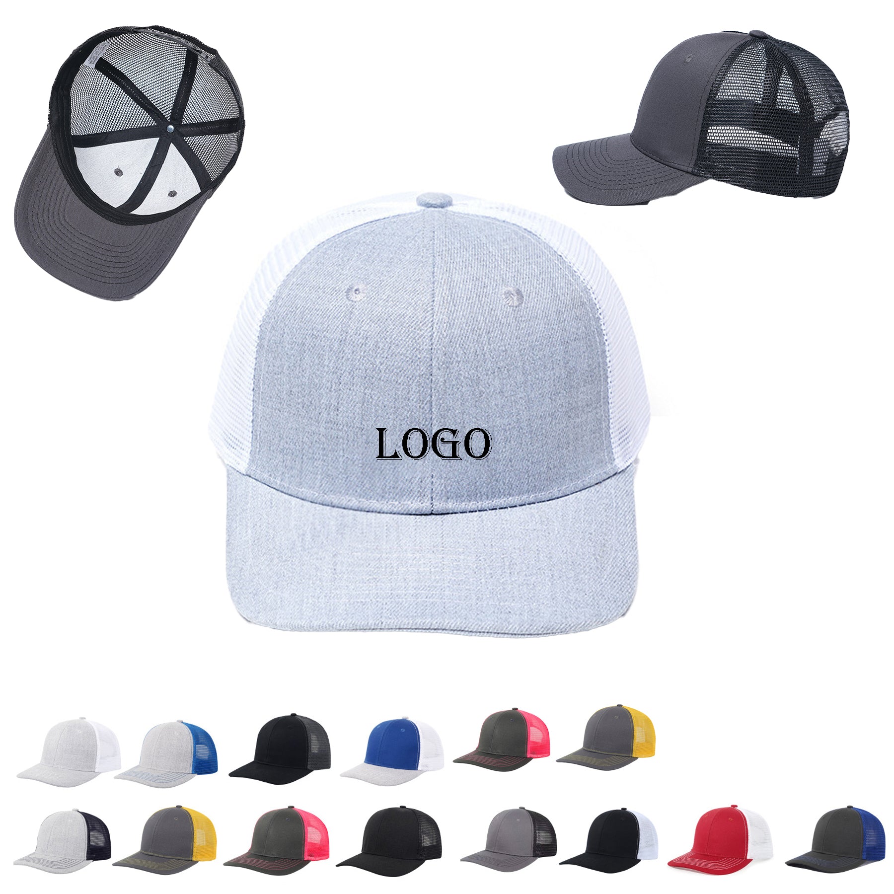 Color-Blocked Trucker Cap