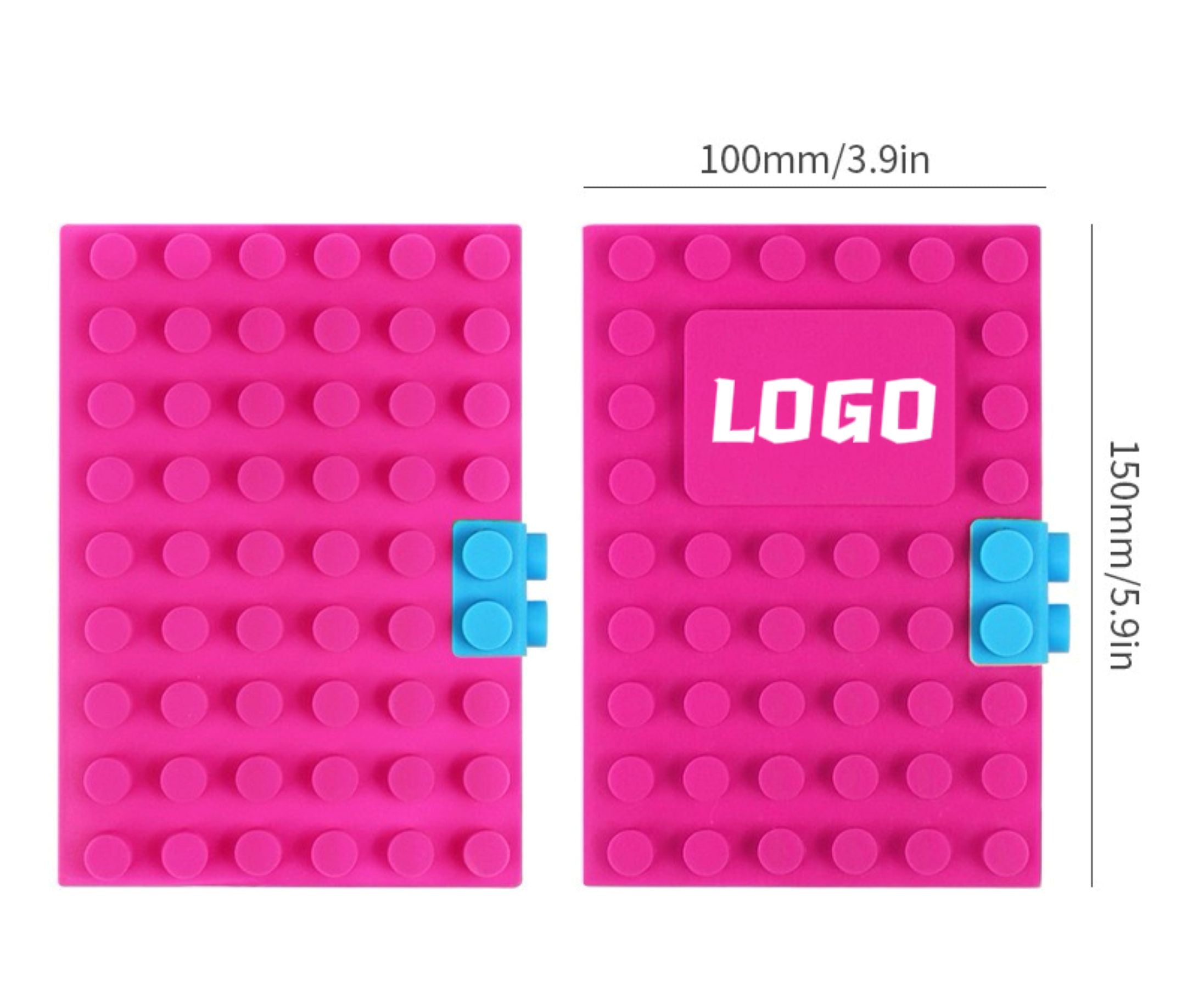 Mini Portable Silicone Notebooks (100 sheets)