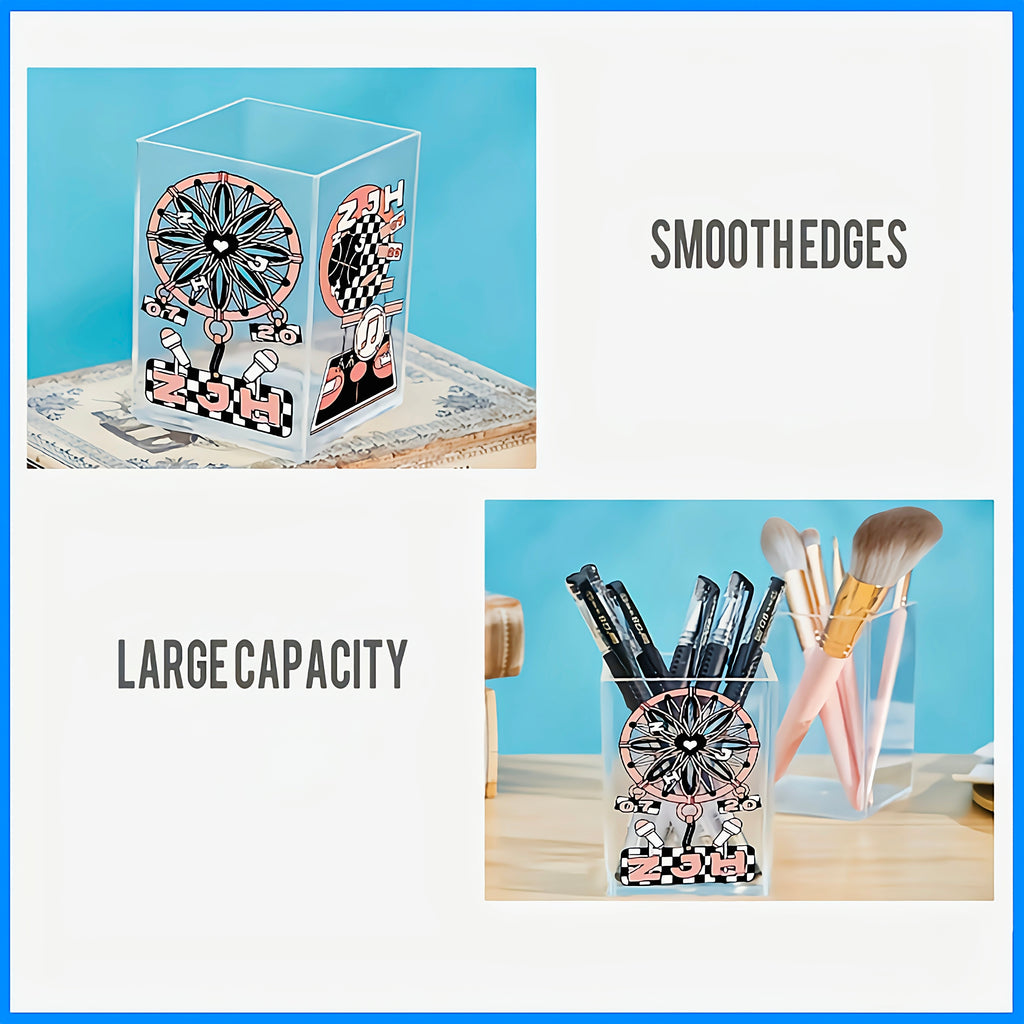 Clear Acrylic Pen Holder