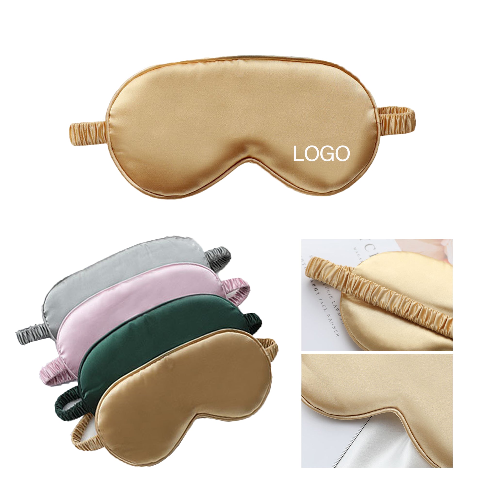 Silk Eye Mask With Elastic Strap