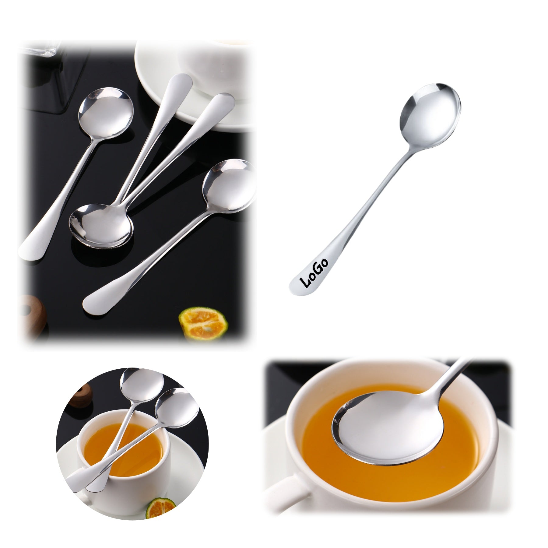 Thickened Stainless Steel Soup Spoon