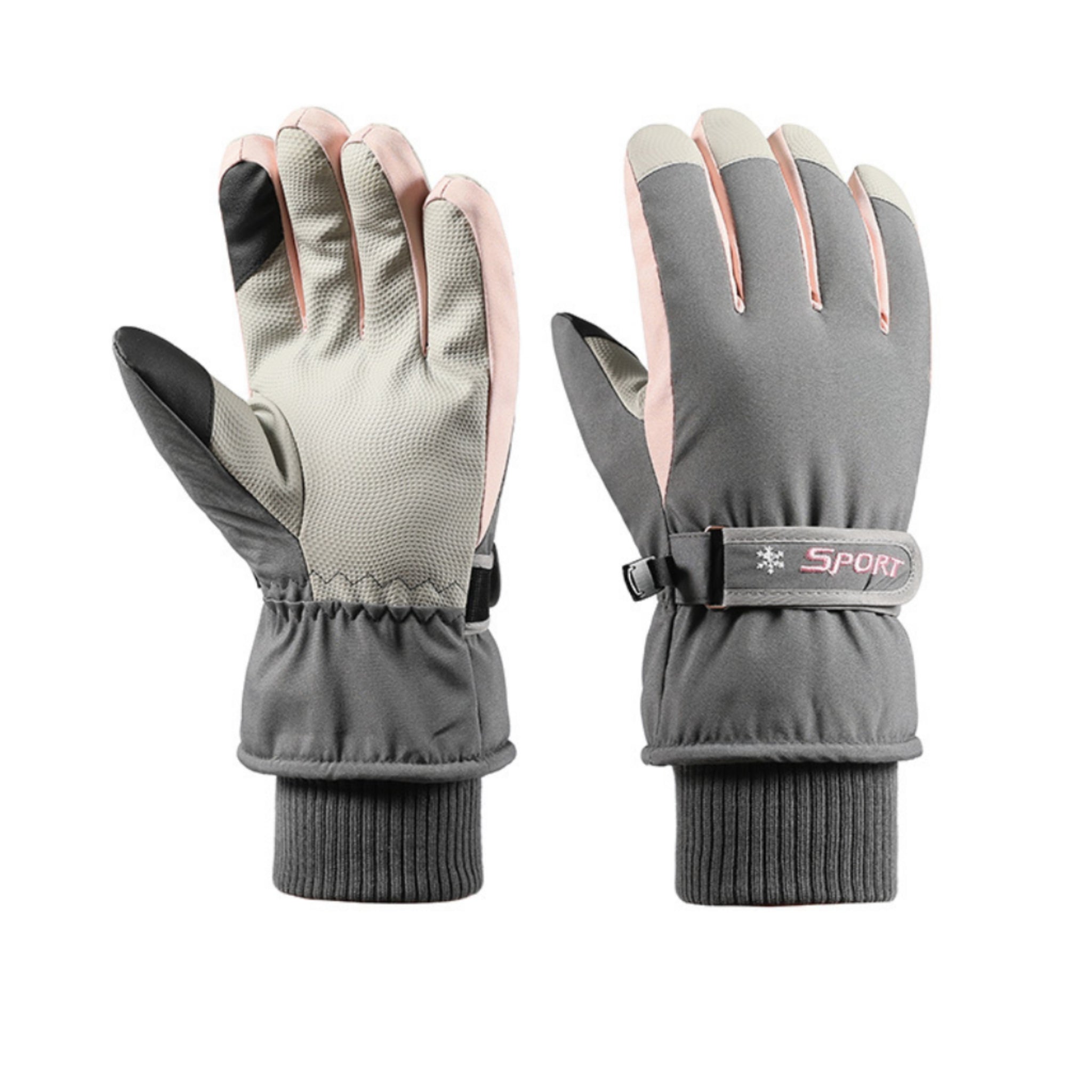 Skiing Gloves Fleece Touchscreen Waterproof Windproof