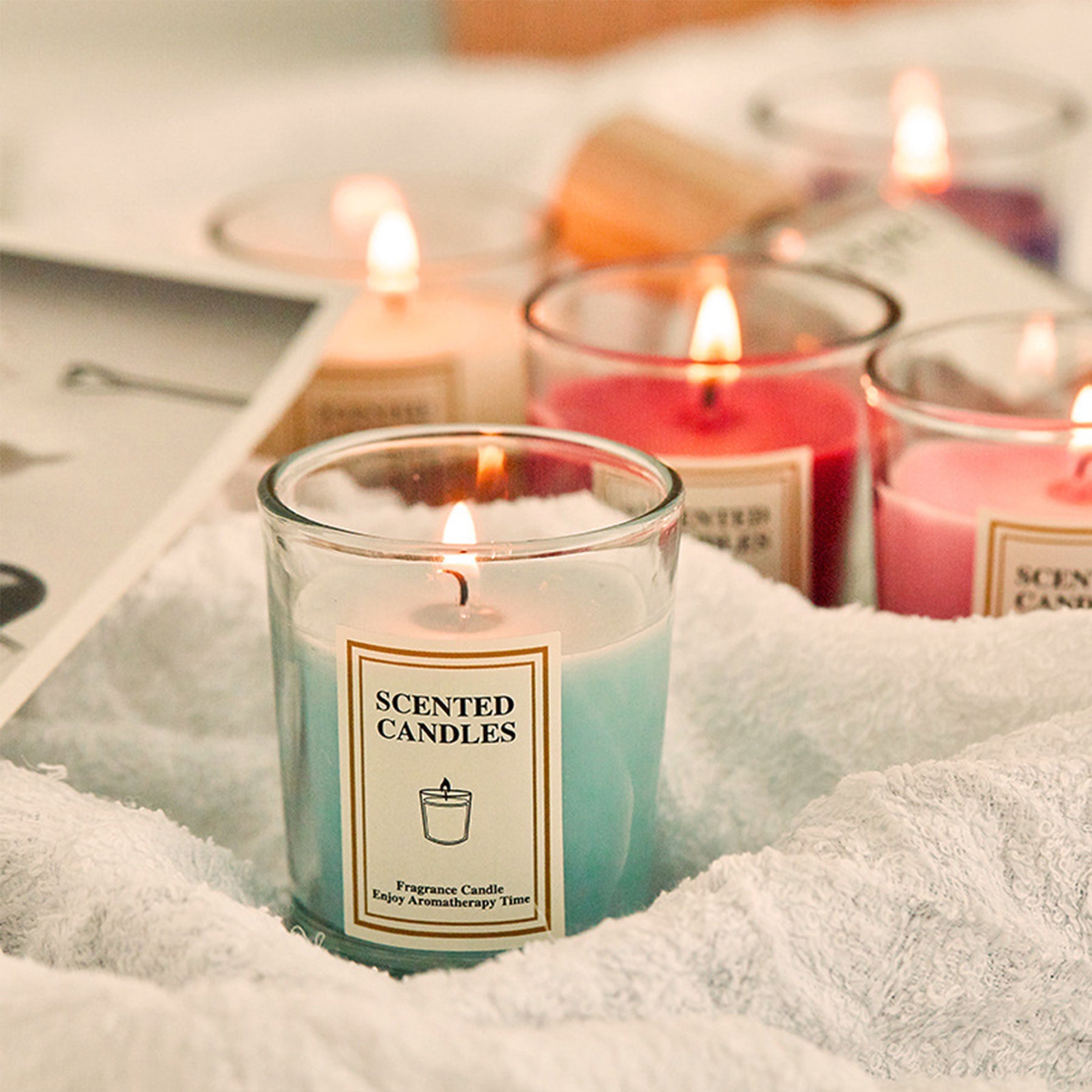 Aromatherapy Stress Relief 3-Wick Home Scented Candles