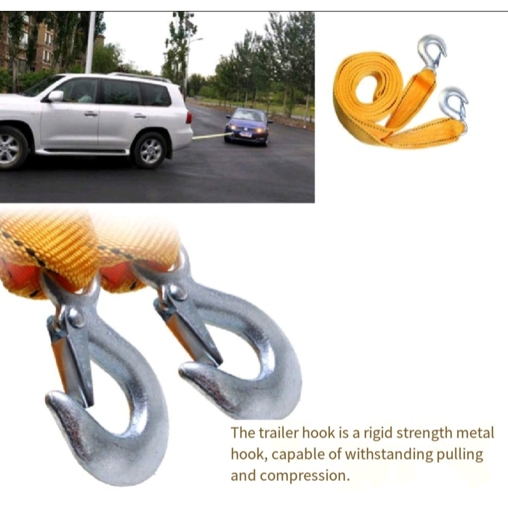 Heavy Duty 5 Ton Recovery Tow Strap With Hook
